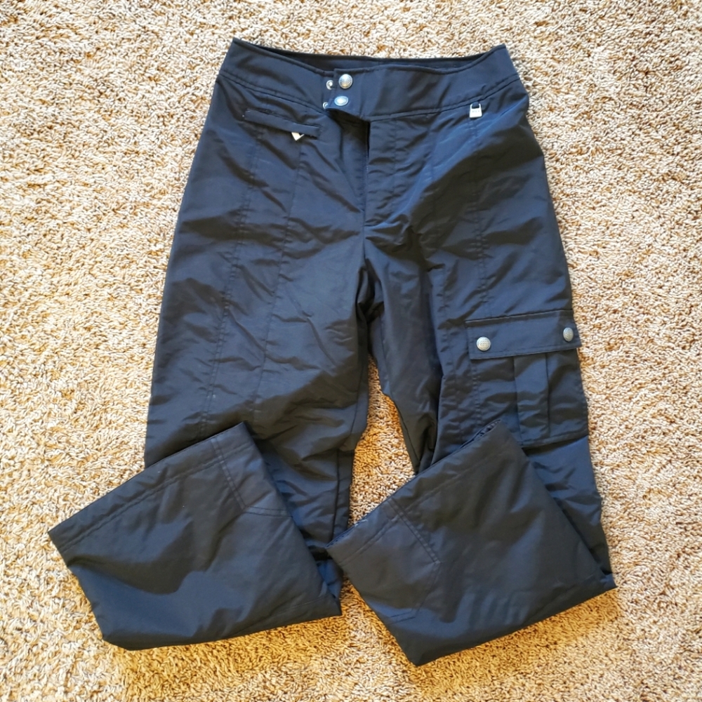 Nils skiwear nylon waterproof pants black womens insulated snow pants 10